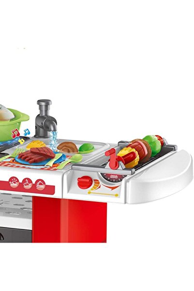 ALSAIF Happy Little Chef Kitchen Play Set – Cooking Toy Set for Kids (Red)