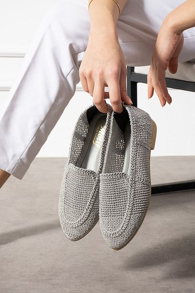 SWORD Balerini tricotați de damă - Pantofi de zi cu zi - Pantofi de balerină din dantelă cadou