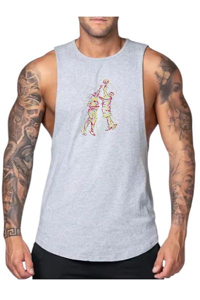 MUTLUGYM Fitness Gym Tank Top Athlete's Tank Top (Basket)
