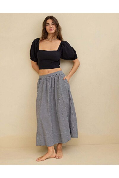 AMERICAN EAGLE بلوزة Aerie بأكمام منفوخة ورقبة مربعة