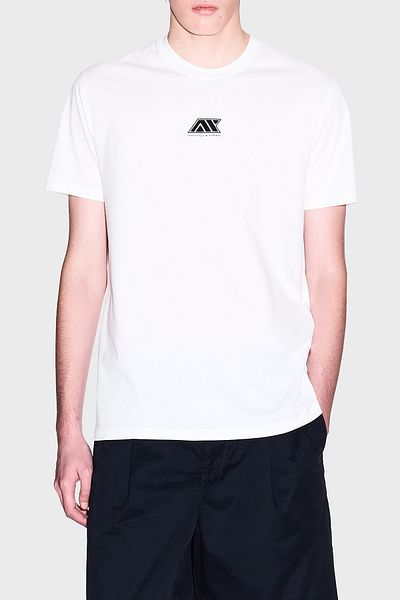 Armani Exchange Armani Exchage 100% βαμβακερό κανονικό μπλουζάκι με λογότυπο με λαιμόκοψη Ανδρικό T SHIRT XM 000754   AF13106 U