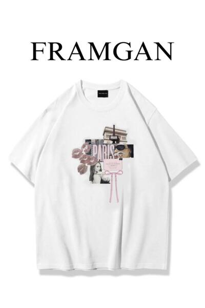 Framgan Ženska Paris City Štampano Bela T-shirt