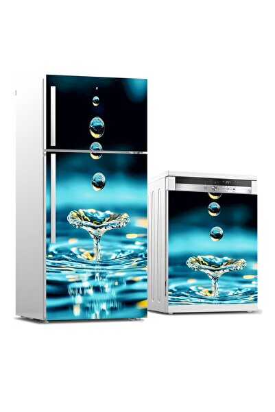 RENKLİ HOBBY Buzdolabı Ve Bulaşık Makinası Kapağı Kaplama Sticker - Kapak Folyo Desen Kaplama