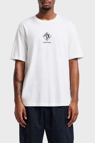 Armani Exchange Armani Exchage 100% βαμβακερό κανονικό μπλουζάκι με λαιμόκοψη ανδρικό μπλουζάκι XM 000276   AF12308 U0009
