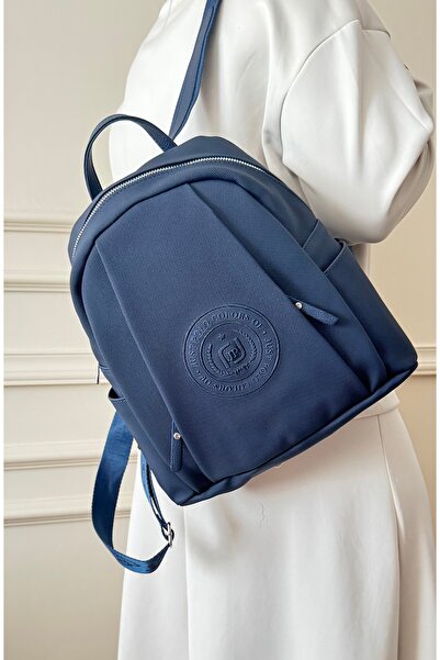 çantamgelsin JUST POLO ОРИГІНАЛЬНИЙ ЖІНОЧИЙ РЮКЗАК НА 9 ВІДДІЛЕНЬ ТЕМНО-СИНІЙ