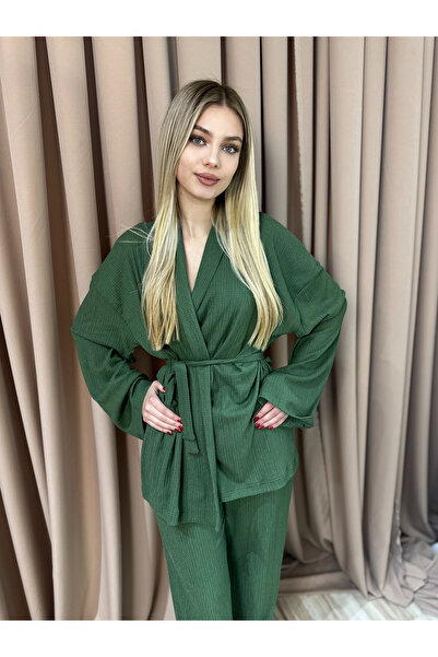 BY SE'MAS WEAR ΣΕΤ ΚΙΜΟΝΟΥ ΠΡΕΜΙΟΥΜ ΜΕ ΔΙΠΛΟ ΜΠΡΟΣΤΙΝΟ ΔΕΣΜΕΥΣΜΕΝΟ ΛΑΣΤΙΧΟ