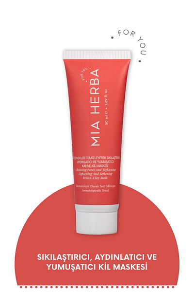 Mia Herba Brightening and Softening Coffee-Clay Mask That Tightens Pores by Cleaning Them