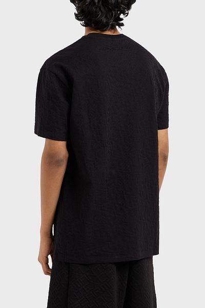 Armani Exchange Ανδρικό μπλουζάκι ποδηλάτου Armani Exchange με ανάγλυφο λογότυπο με κανονική εφαρμογή XM000