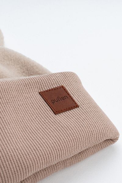 pufien Cotton Camisole Fleece Double Layer Foldable Soft Children's and Baby's Beanie