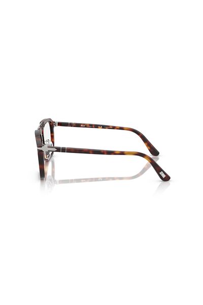 Persol Unisex Square Eyeglasses- Po 0204v - Lense Size:52mm - Havana