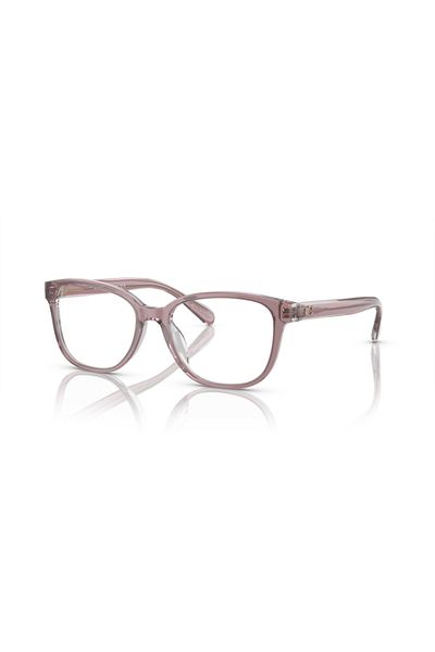 Coach Woman Square Eyeglasses- Hc 6224u - Lense Size:53mm - Transparent Rose / Blush