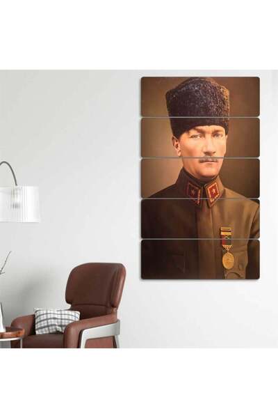 Mustafa Kemal Atatürk, Military Uniform - 5 Piece Painting