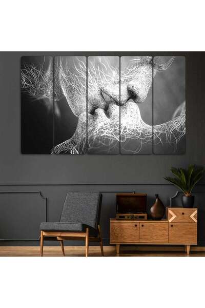 Kiss, Lover, Love, Intravenous Art - 5 Piece Painting