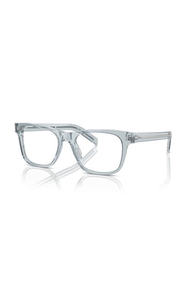 Prada Man Pillow Eyeglasses- Pr A13v - Lense Size:52mm - Transparent Azure