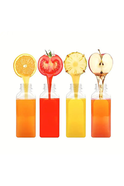 YENİ KOÇ PLASTİK 20Pcs 235ml Detox Juices Smoothies Diet Athlete's Drink Pet Bottle Lock Cap Bottle 250