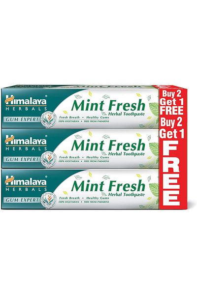 Himalaya Since 1930 Mint Fresh Herbal Toothpaste Prevent Mouth Odor & Ensure Long-Lasting Fresh Brea