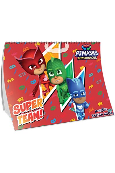 Pj Mask دفتر رسم حلزوني صغير من Pjmask، 15 ورقة، مقاس 297 مم × 210 مم