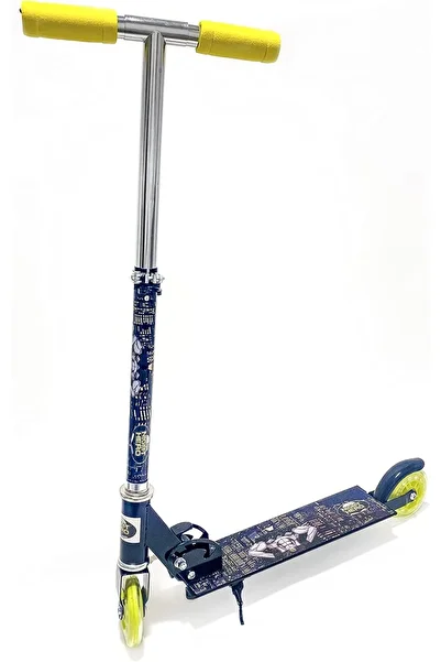 Rainbow Max Knight Hero 2 Wheel Scooter - Yellow and Blue