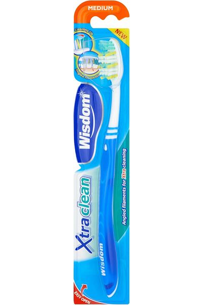 WISDOM Xtra Clean Tooth Brush, Medium