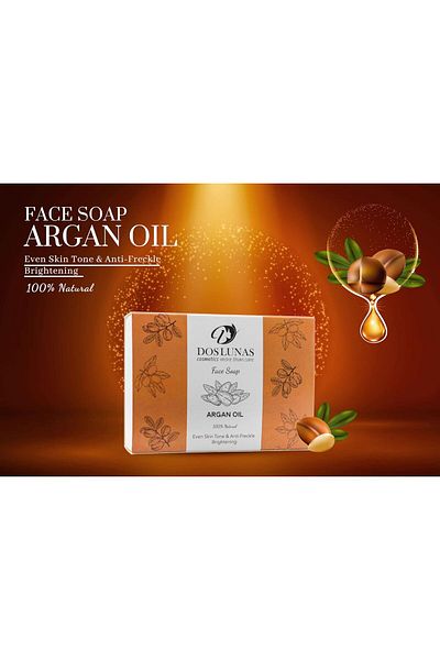 DOS LUNAS Cosmetics Argan Oil Facial Soap