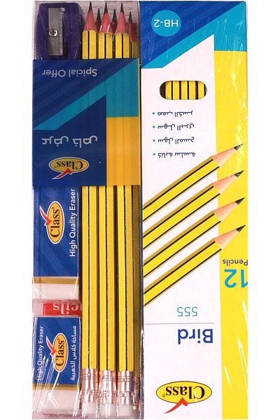 Class - STATIONERY SET-COLOR PENCIL12+PENCIL 18+SHARPNER