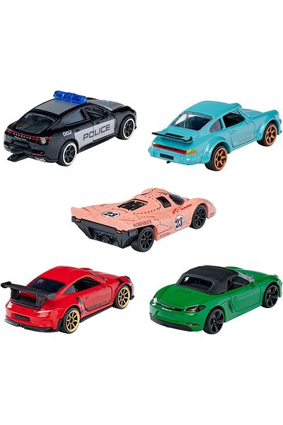 Smoby Majorette Porsche (5 Pieces) Toy Car Set for Boys