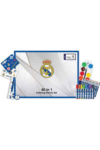 Real Madrid مجموعة أنشطة تلوين ريال مدريد ٤٠ في ١ للأطفال