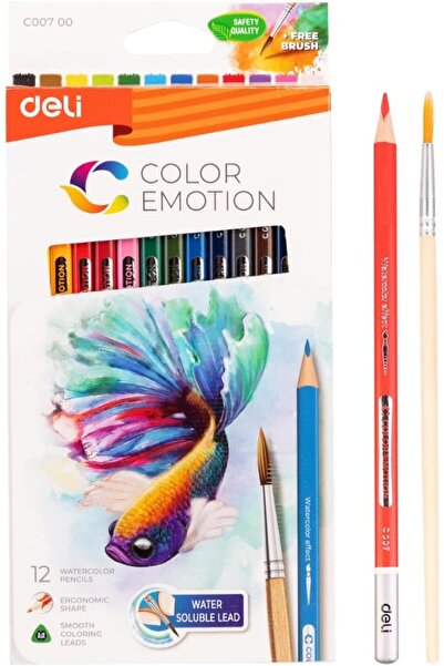 Deli مجموعة أقلام الرصاص الملونة 12 قطعة