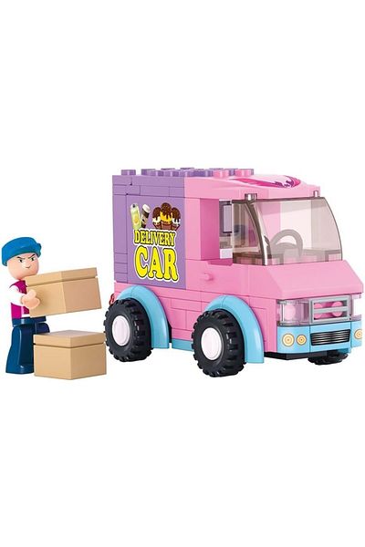 Sluban Girl's Dream Series - Delivery Car Building Set 102 Pcs - Multicolored