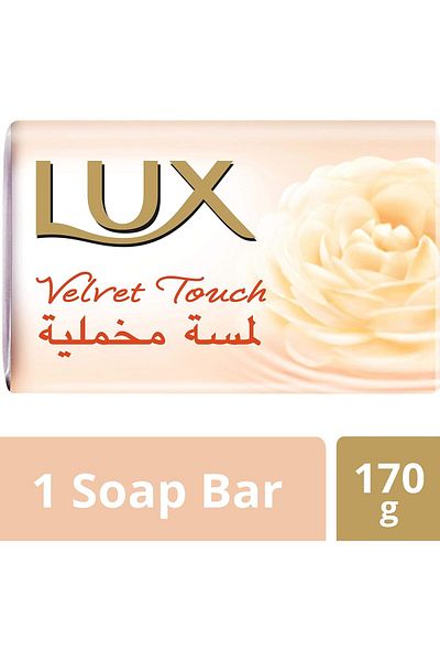 LUX Bar Soap For Radiant Skin, Jasmine, With Vitamin C, E, And Glycerine, 170G