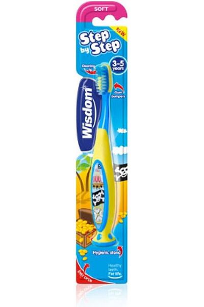 WISDOM Step by Step Tooth Brush for 3-5 Years Kids
