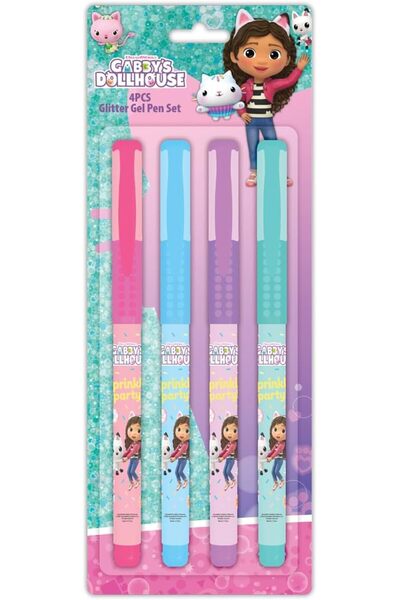 GBDH مجموعة أقلام جل لامعة من غابي دول هاوس، مكونة من 4 قطع