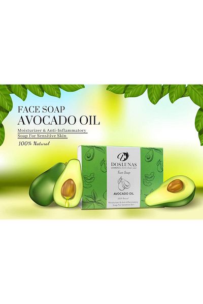 DOS LUNAS Cosmetics Avocado Oil Facial Soap