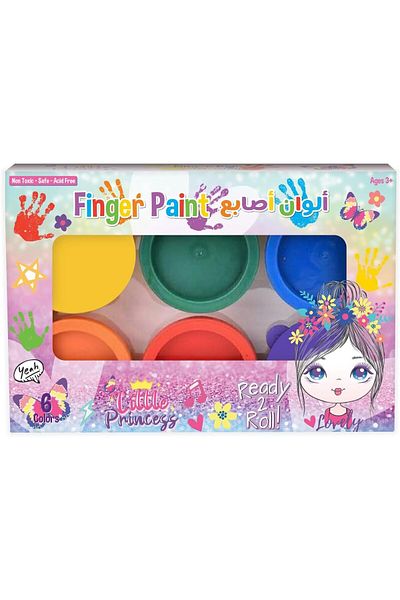 Finger Paint Set 140355 Six Colors