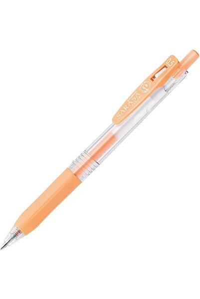 Zebra مجموعة من 10 أقلام حبر جل ساراسا كليب باللون البرتقالي