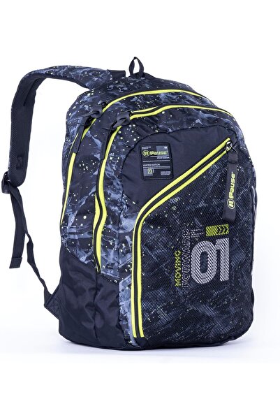 Pause Stylish Students Backpack, 17.5 Inch Size, Blue