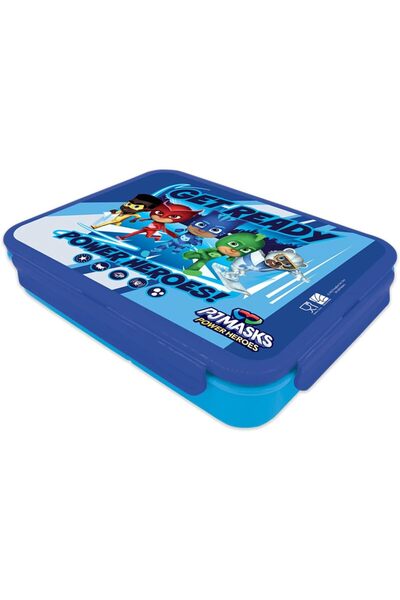 Pj Mask Pjmask Kids Plastic Lunch Box with 3 Compartments, Blue