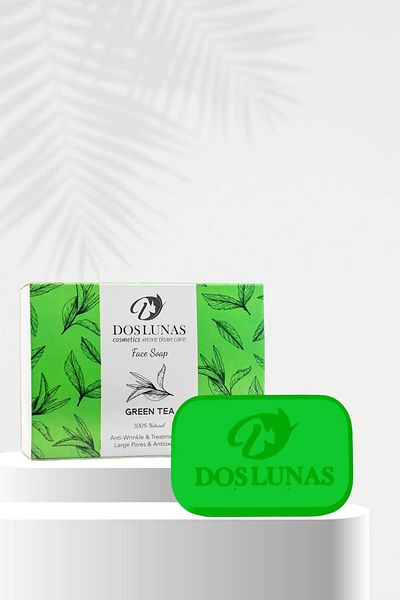 DOS LUNAS Cosmetics Green Tea Face Soap