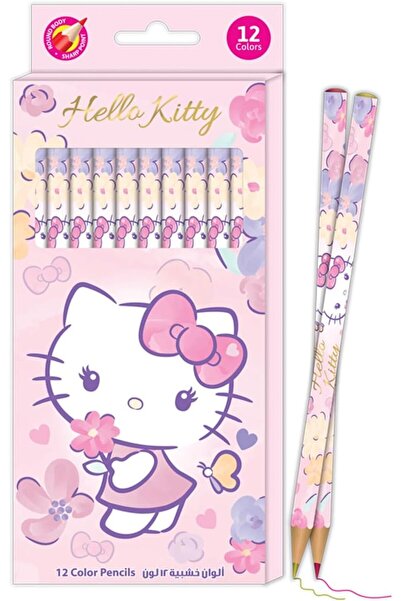 Hello Kitty Hellokitty Color Pencils 12-Pieces Set, Multicolor