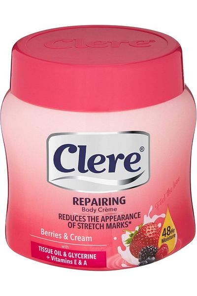 Clere Berries And Cream Moisturizing Body Cream 500 ml