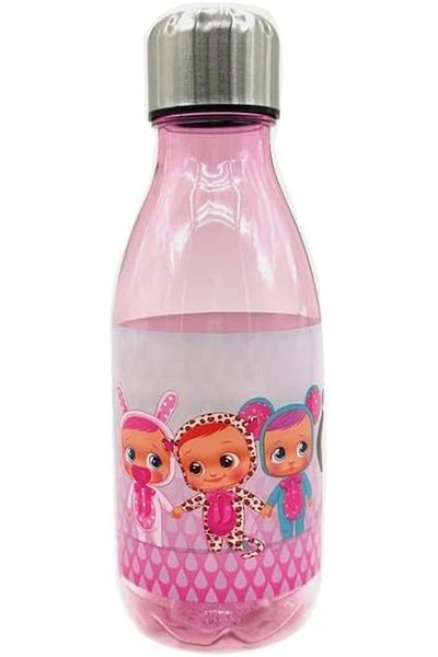 Cry Babies Crybabies S60 Bottle with a Metal Lid, 500 ml Capacity, Transparent