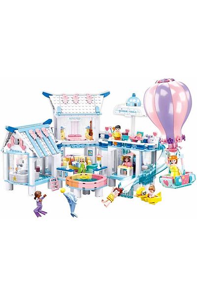 Sluban Girl's Dream Series - Swimming Pool Building Blocks 938 PCS with 7 Mini Figures - For Age 6+