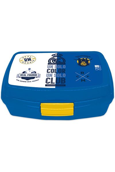Real Madrid Realmadrid Kids Plastic Lunch Box, Blue 143909