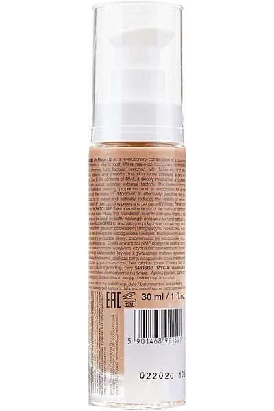 Verona Ingrid Dr Makeup Lift Serum Foundation with Hyaluronic Acid No 103 Golden 30ml