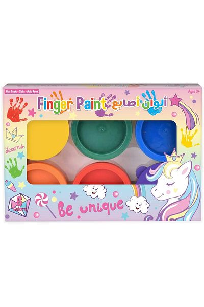 Rainbow Max BE UNIQUE 6 COLOR FINGER PAINT