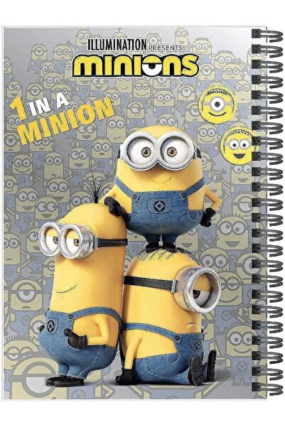 Rainbow Max MINIONS A5 Spiral Notebook Journal, Wirebound Ruled Sketch Book N...