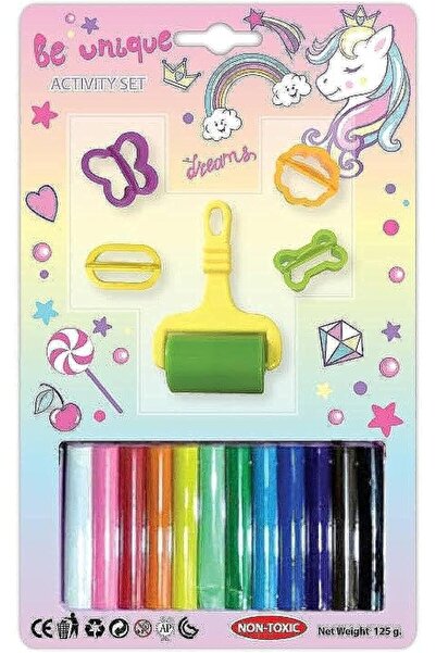 GENREX مجموعة هدايا يونيكورن من طين الأطفال رقم 138732، 12 لونًا، 125 جم