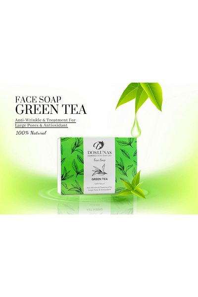 DOS LUNAS Cosmetics Green Tea Face Soap