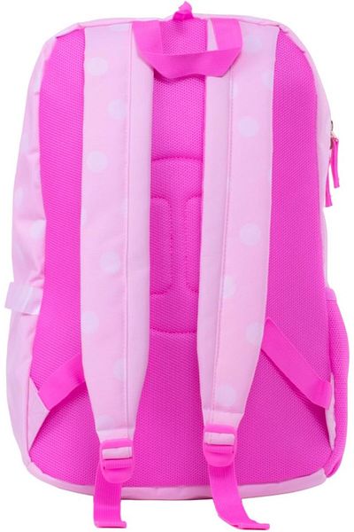 Pause Students Rose Print Backpack with Main Compartments, 17.5-inch Size, Pink