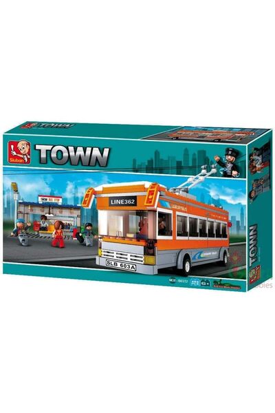 Sluban Bus - M38-B0332 - 465 Pieces for Children - Includes Detailed Bus Model with Moving Parts